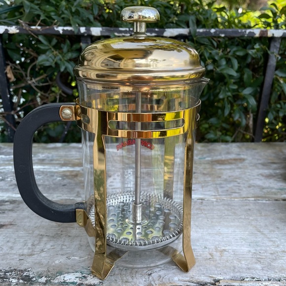 Cafe Copacabana Glass French coffee press gold - Picture 6 of 13
